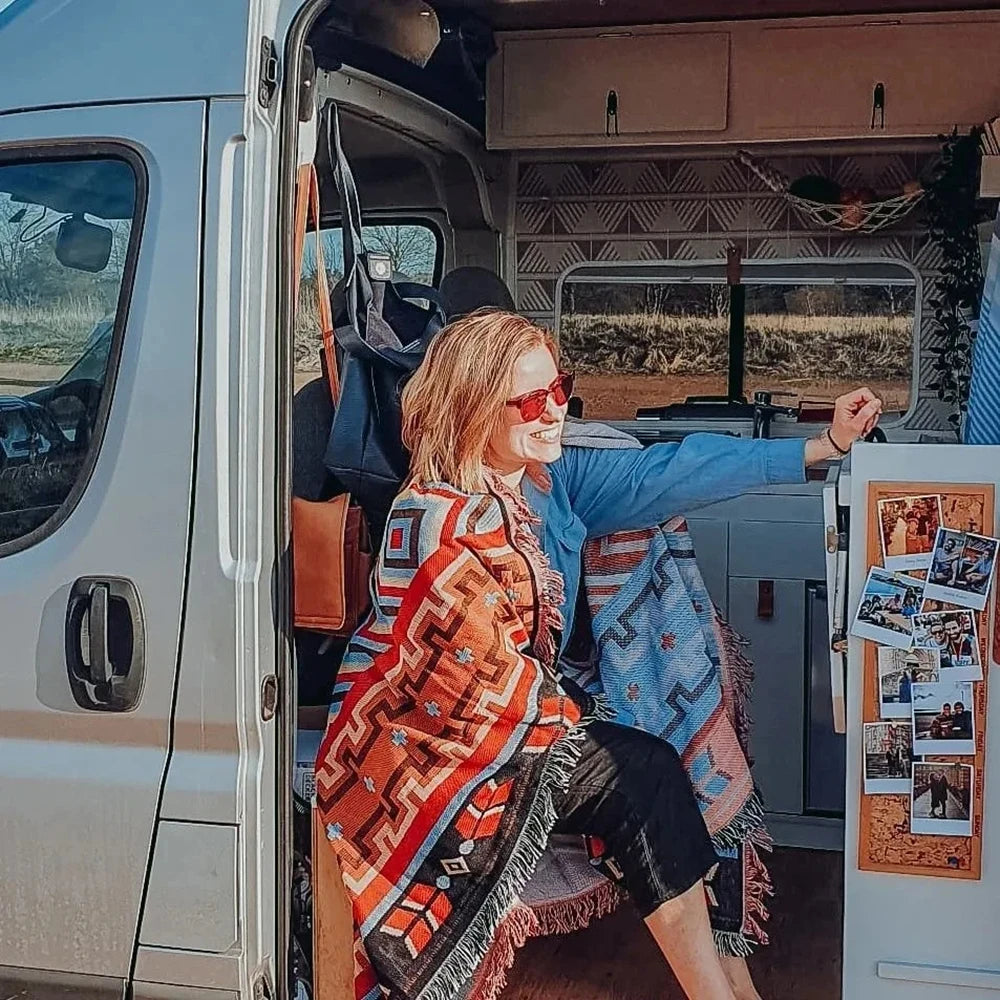 Western Bohemian style outdoor blanket