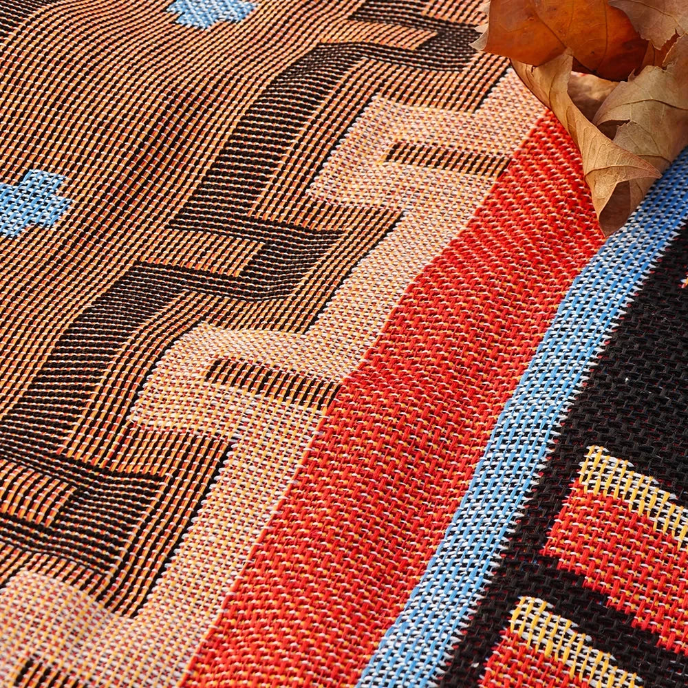 Western Bohemian style outdoor blanket