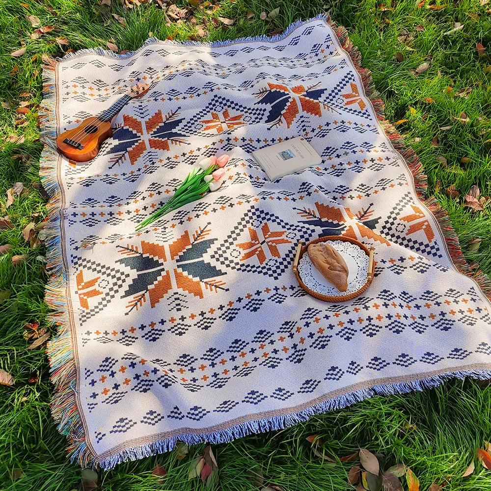 Knitting Camping Picnic Mat Portable